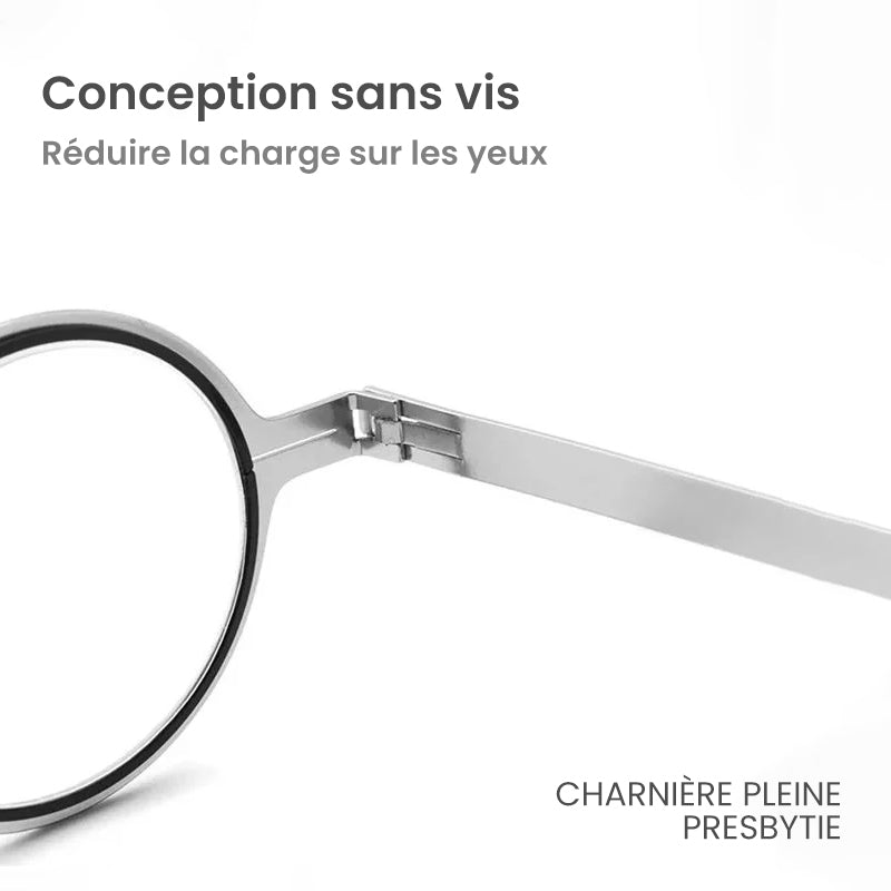 Lunettes de Lecture Pliables Anti-Lumière Bleue en Titane