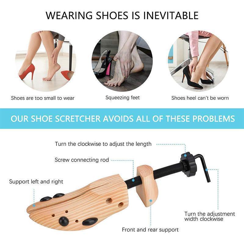 Civière de chaussure en bois