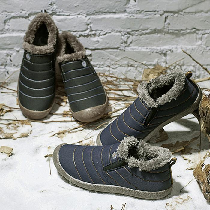 Chaussures à neige unisexes imperméables et chaudes