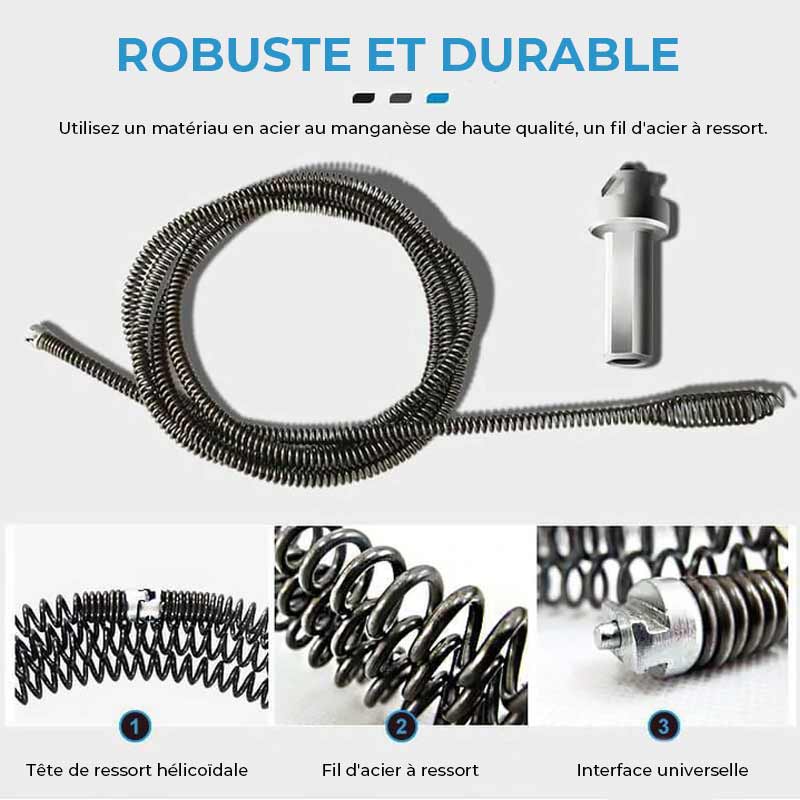 Ressort de dragage de drain électrique
