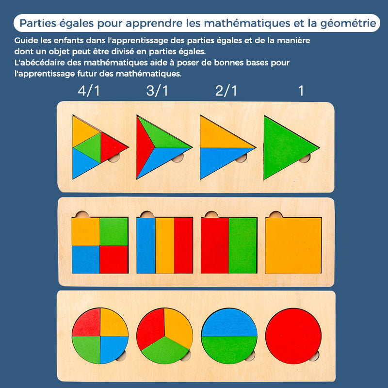🖼️🎨Jeu de Tri en Bois avec Formes Géométriques🖼️