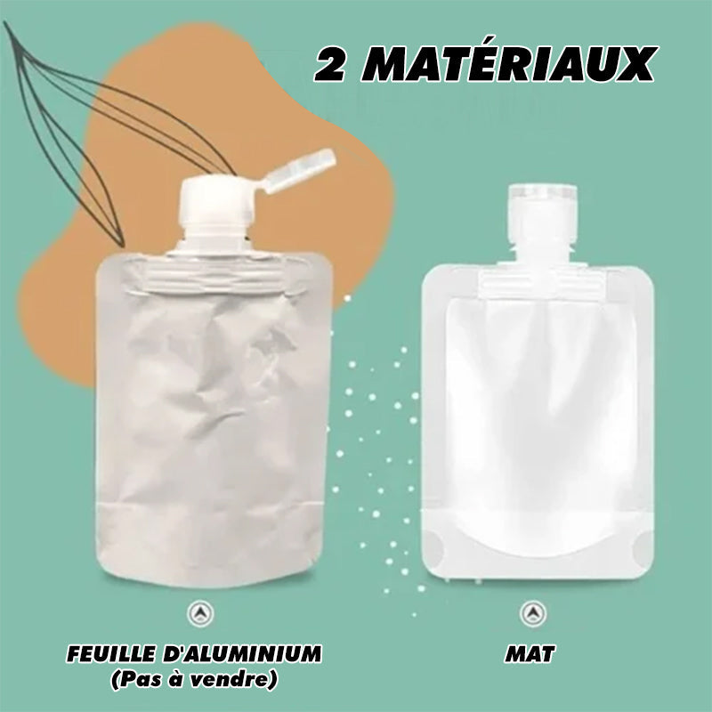 Sac d'emballage de distribution de fluide de voyage portable(10 Pcs)