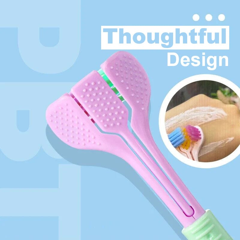 Brosse à dents à trois côtés en forme de V
