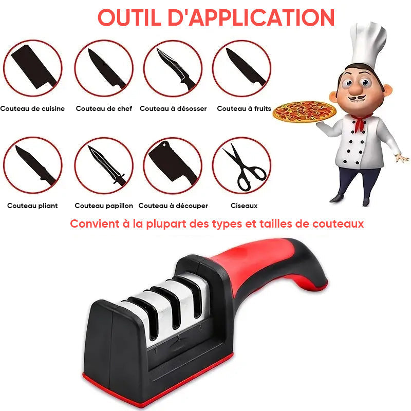 👩🍳Aiguisoir à quatre niveaux