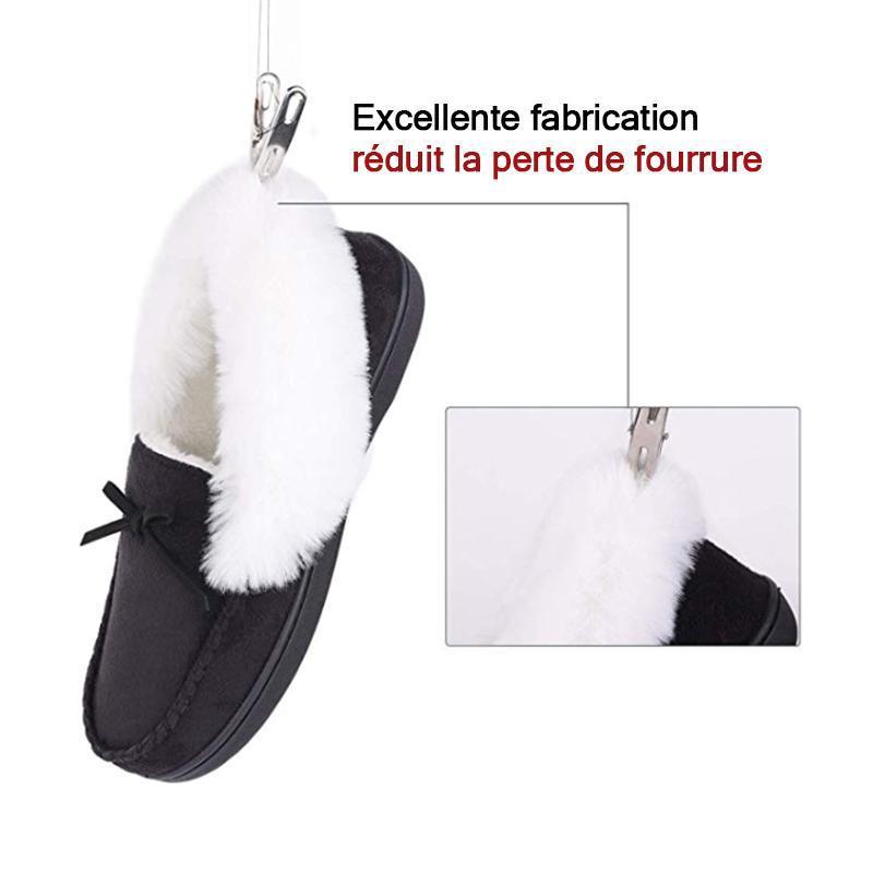Femmes Hiver Chaud Mode Pantoufles Mocassins