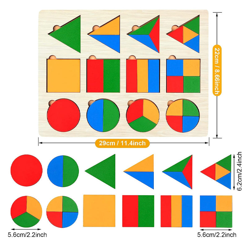 🖼️🎨Jeu de Tri en Bois avec Formes Géométriques🖼️