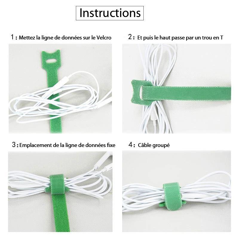 đ„Bande de Fixation Velcro AdhĂ©sive de Type T