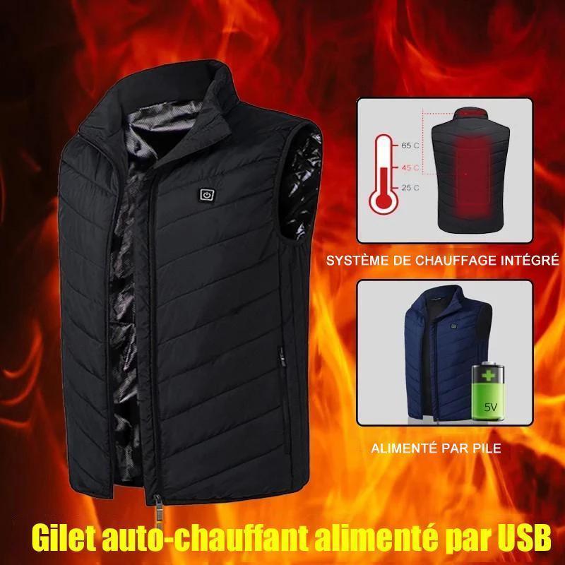 Hommes Chauffé Gilet Isolé Veste