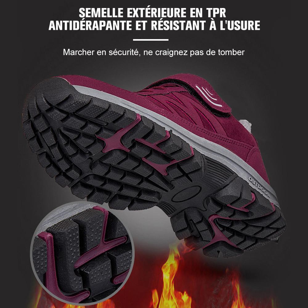 Baskets Antidérapantes Chaudes en Velours de Coton