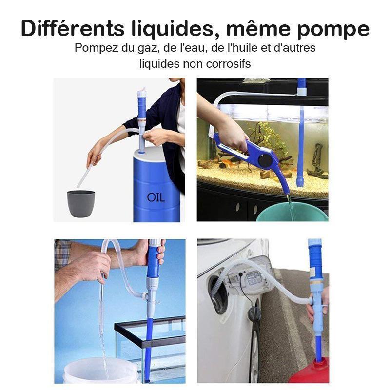 Pompe à Siphon de Rransfert de Liquide à Piles