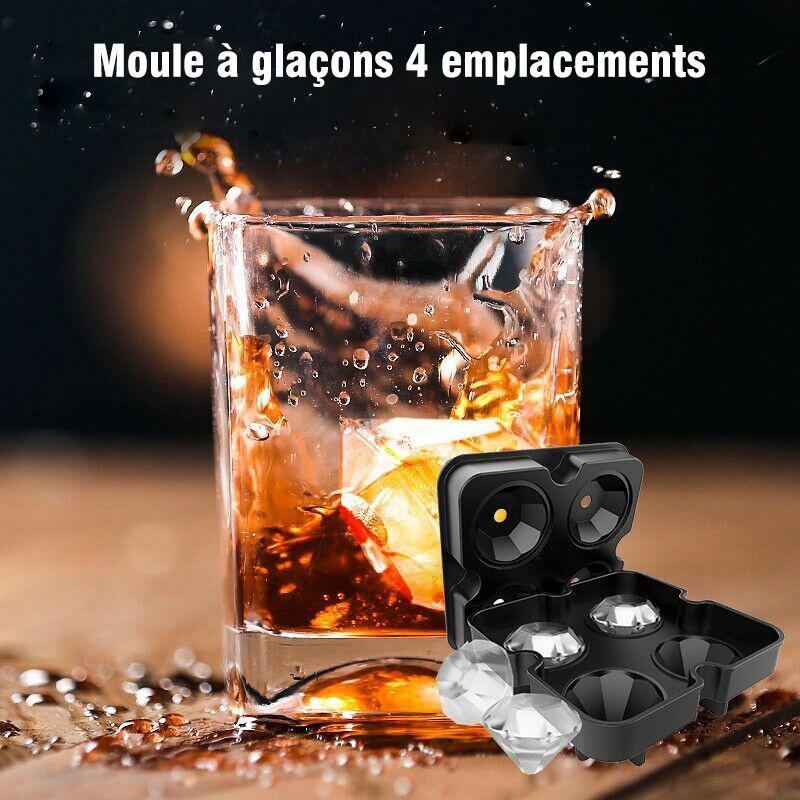 Silicone Moule à Glaçons en Forme de Diament