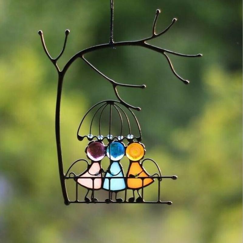 đTentures de Vitrail Attrape-soleil Cadeau Art de DĂ©coration