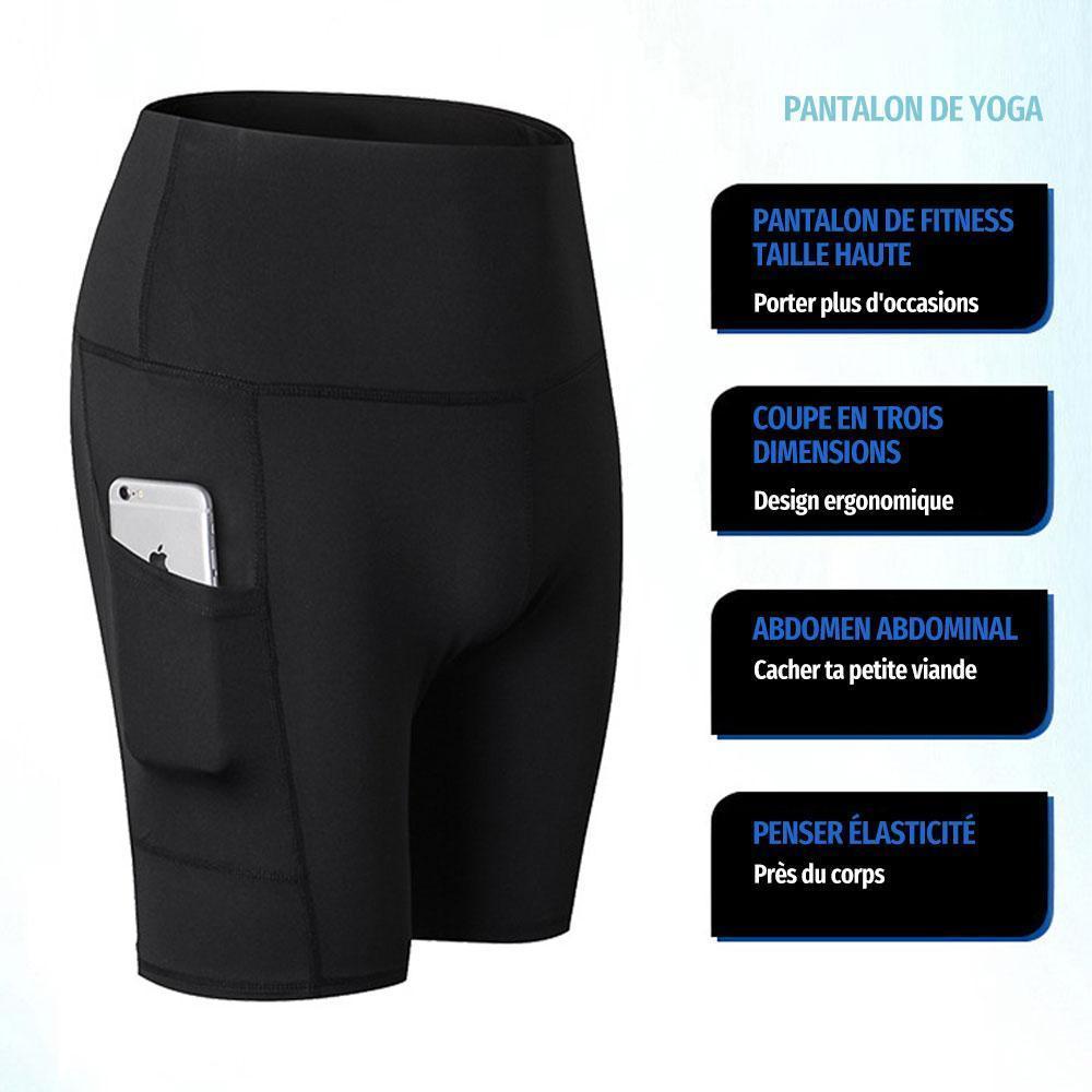 Short De Sport Taille Haute pour Femmes