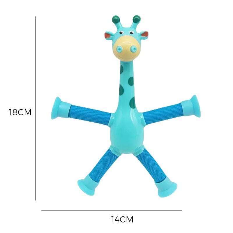 😍Jouet girafe télescopique avec ventouse