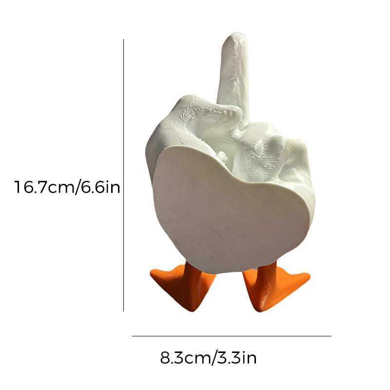 🦆Ornement de canard en forme de majeur🦆