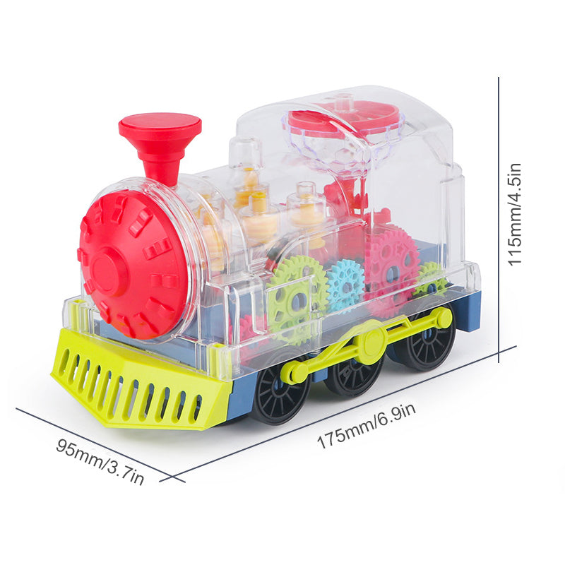 Train d'engrenages Transparent Électrique