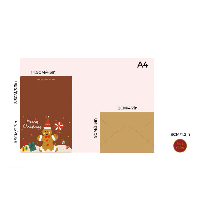 Cartes de Noël dorées