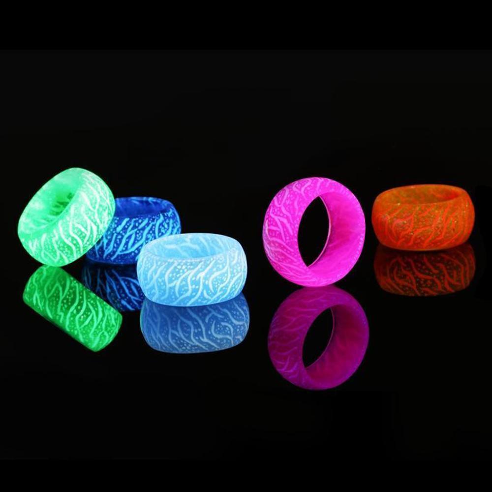 Bague Lumineuse Colorée en Résine