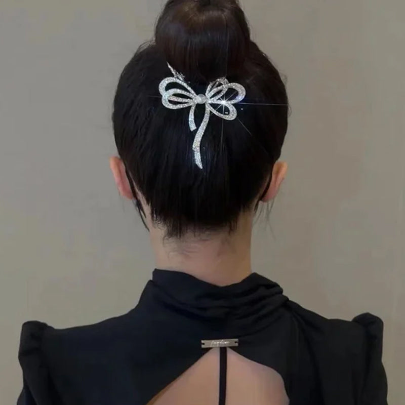 🎅Épingle à cheveux Bow Light Luxury Premium Feeling🎀