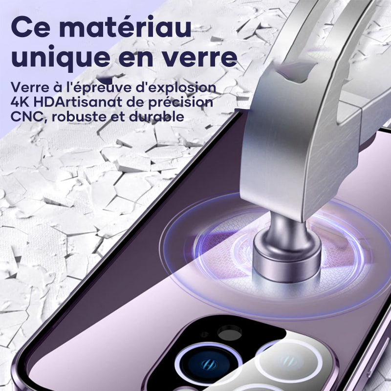 Coque iPhone avec boucle double face