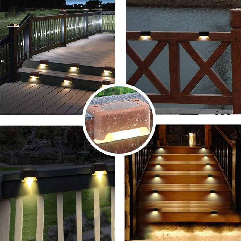 Lumières d'escalier extérieures solaires