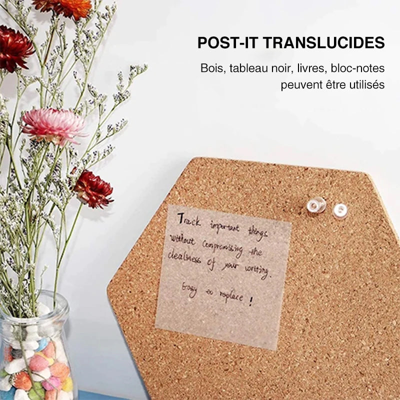 Notes autocollantes transparentes Multibey