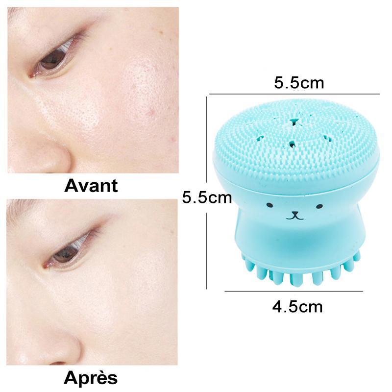 Brosse Nettoyante Visage en Silicone - 2 pièces