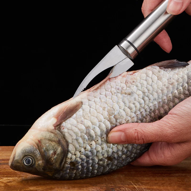Couteau multifonctionnel Ă gueule de poisson 5 en 1