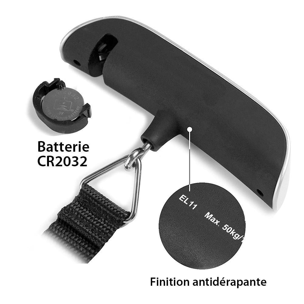 Balance numérique portable, batterie incluse