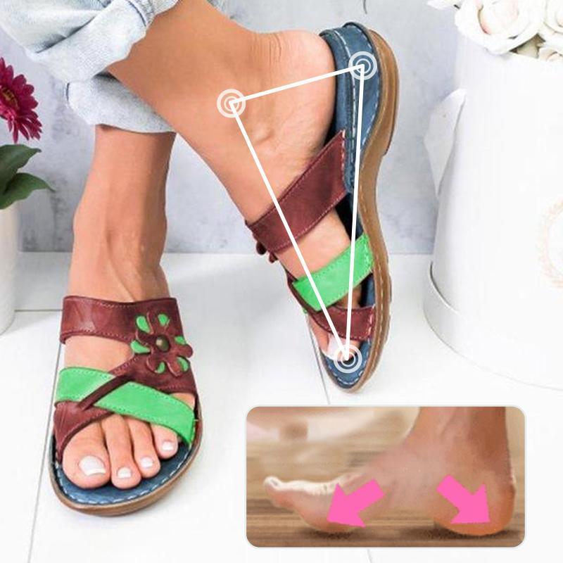 Sandales Confortables à Fleurs