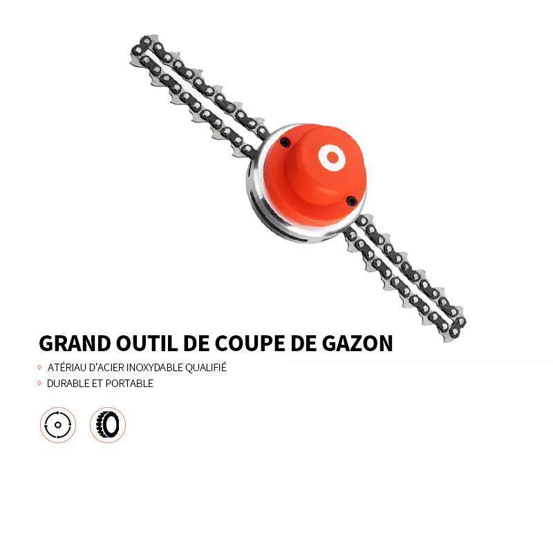 Remplacement de tête d'herbe de chaîne