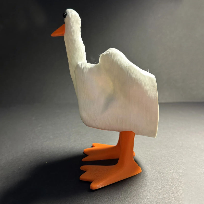 🦆Ornement de canard en forme de majeur🦆