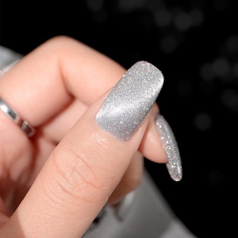 🎉Vernis à Ongles œil de Chat Laser Diamanté