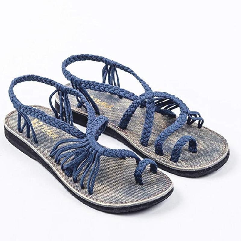 Sandales Tressées Confortable à la Mode