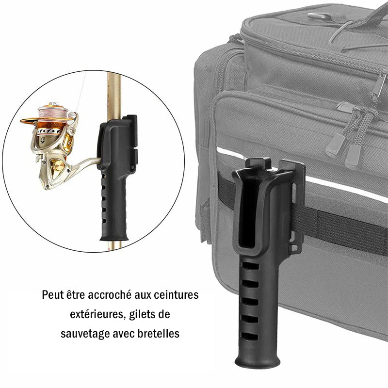 Mangeoire portative pour cannes à pêche