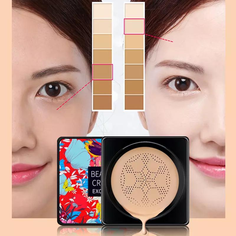 🌸Crème CC Correcteur Avec Pinceau de Champignon