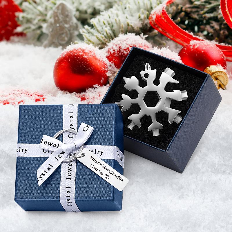 🎁Vente de Noël🎁Outil multifonction flocons de neige en acier inoxydable 18 en 1