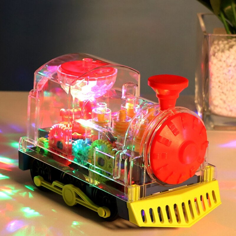 Train d'engrenages Transparent Électrique