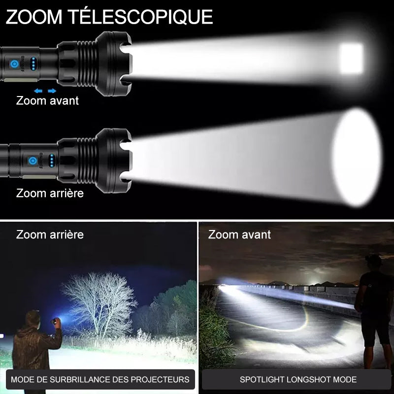 đ„Grosses soldesđ„Lampe de Poche Laser LED Tactique Rechargeable