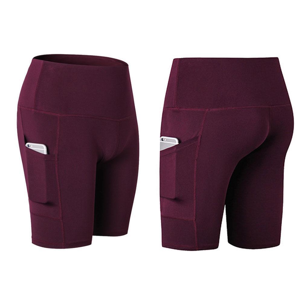 Short De Sport Taille Haute pour Femmes