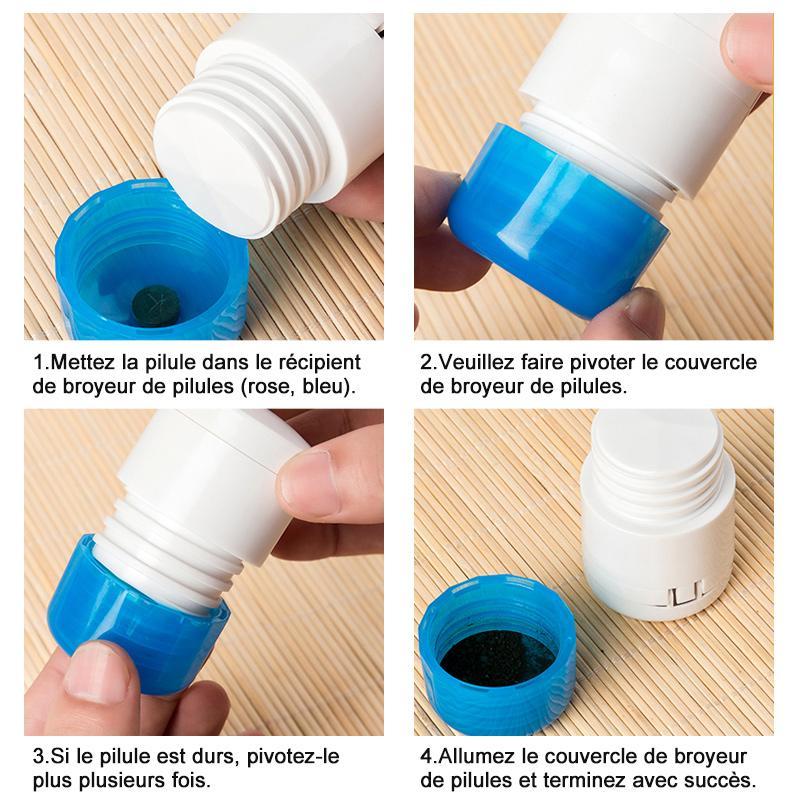 Pilulier et Broyeur de Pilules 2-en-1
