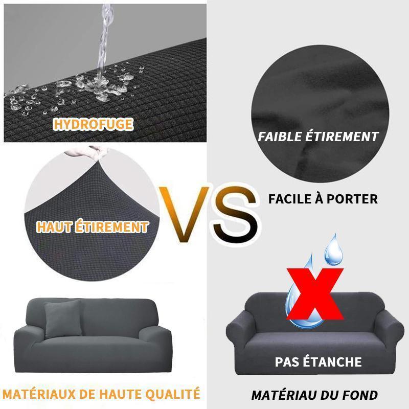 Housse de Canapé Élastique Universelle Imperméable 8 couleurs