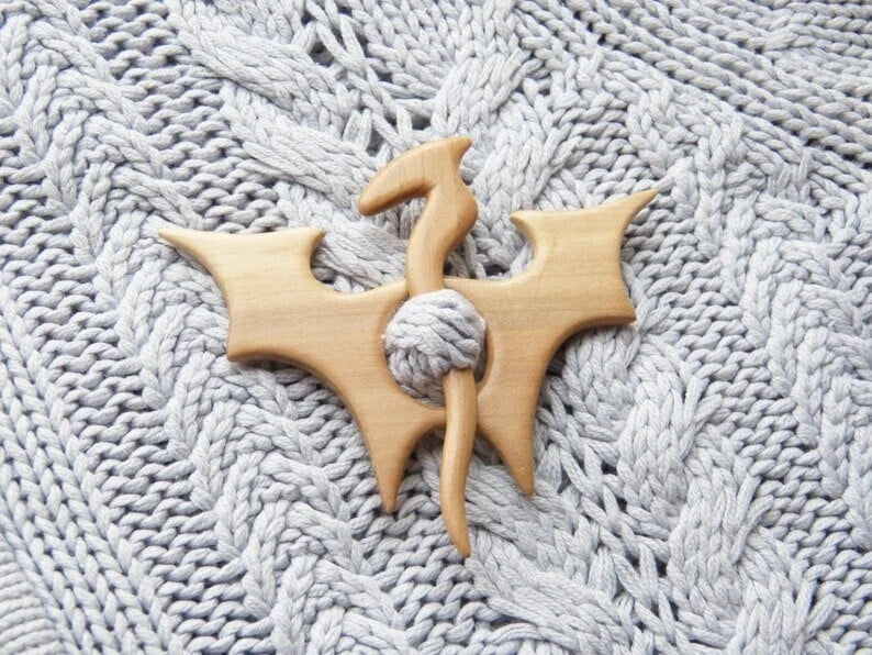 đ„Broche Broche avec Motif Animal en Bois