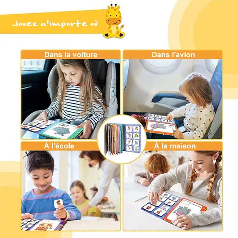 Livre Occupé pour que l'enfant développe des compétences d'apprentissage