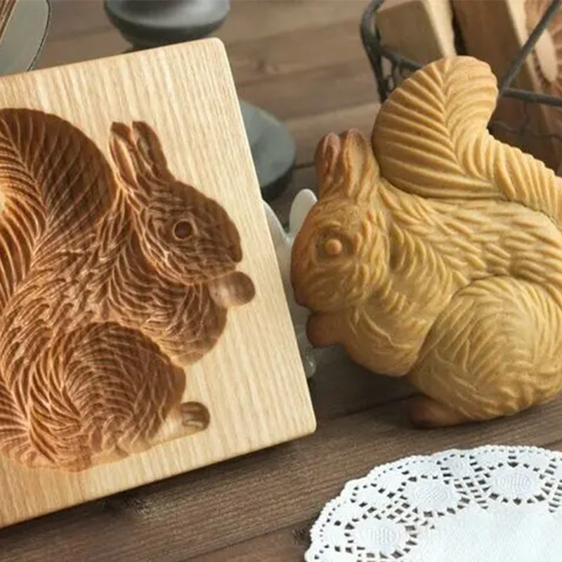 Coupe-biscuits à motifs en bois