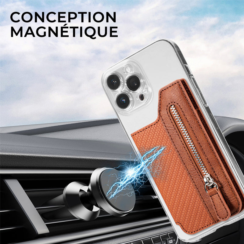 Porte-cartes adhésif multifonctionnel pour portefeuille de téléphone