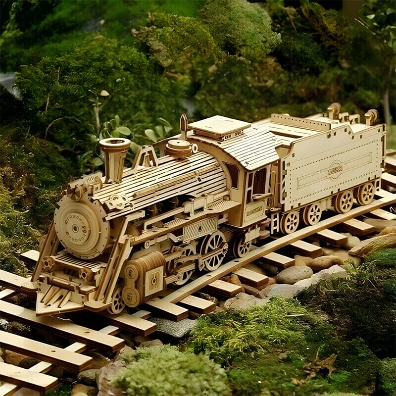 Ensemble de puzzle de modèle mécanique en bois super