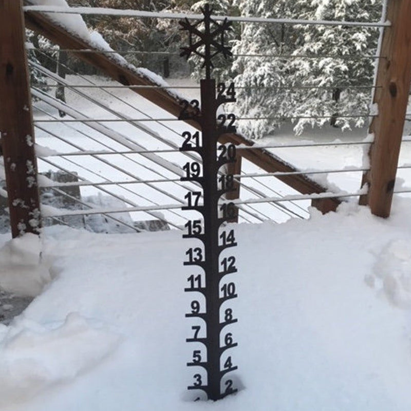 Snowflake/Snowmobile 24" Jauge à neige personnalisé