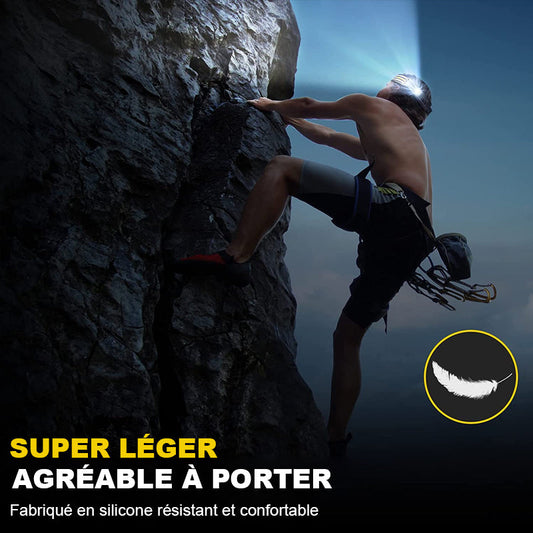 🌈✨Lampe frontale de patrouille à LED tricolore✨