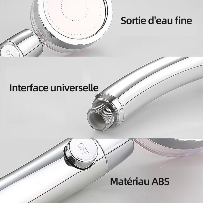 Pomme de Douche Rotative Haute Pression